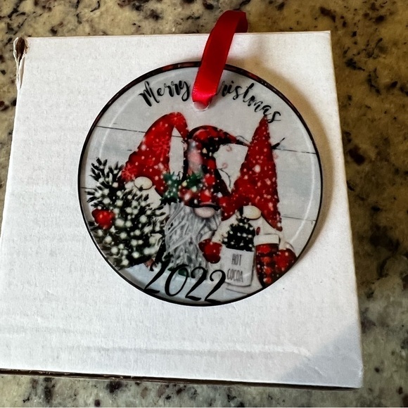 HANDMADE 2022 Glass Christmas Ornament - Picture 2 of 2